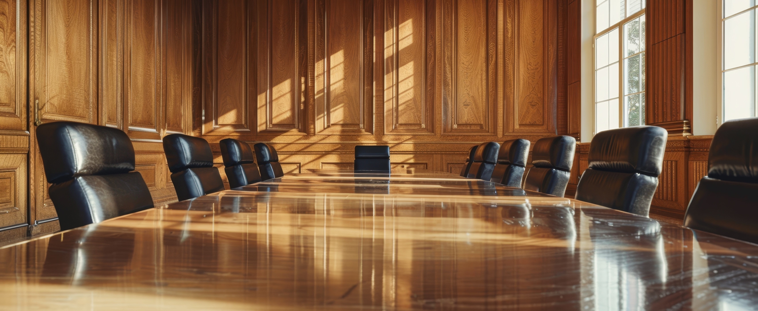 Board Room With Chairs